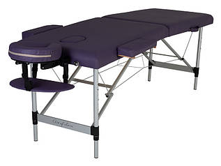Складаний масажний стіл, легкий, ширина 60 см модель MOL, Масажна кушетка 2 секції, на алюмінієвих ніжках