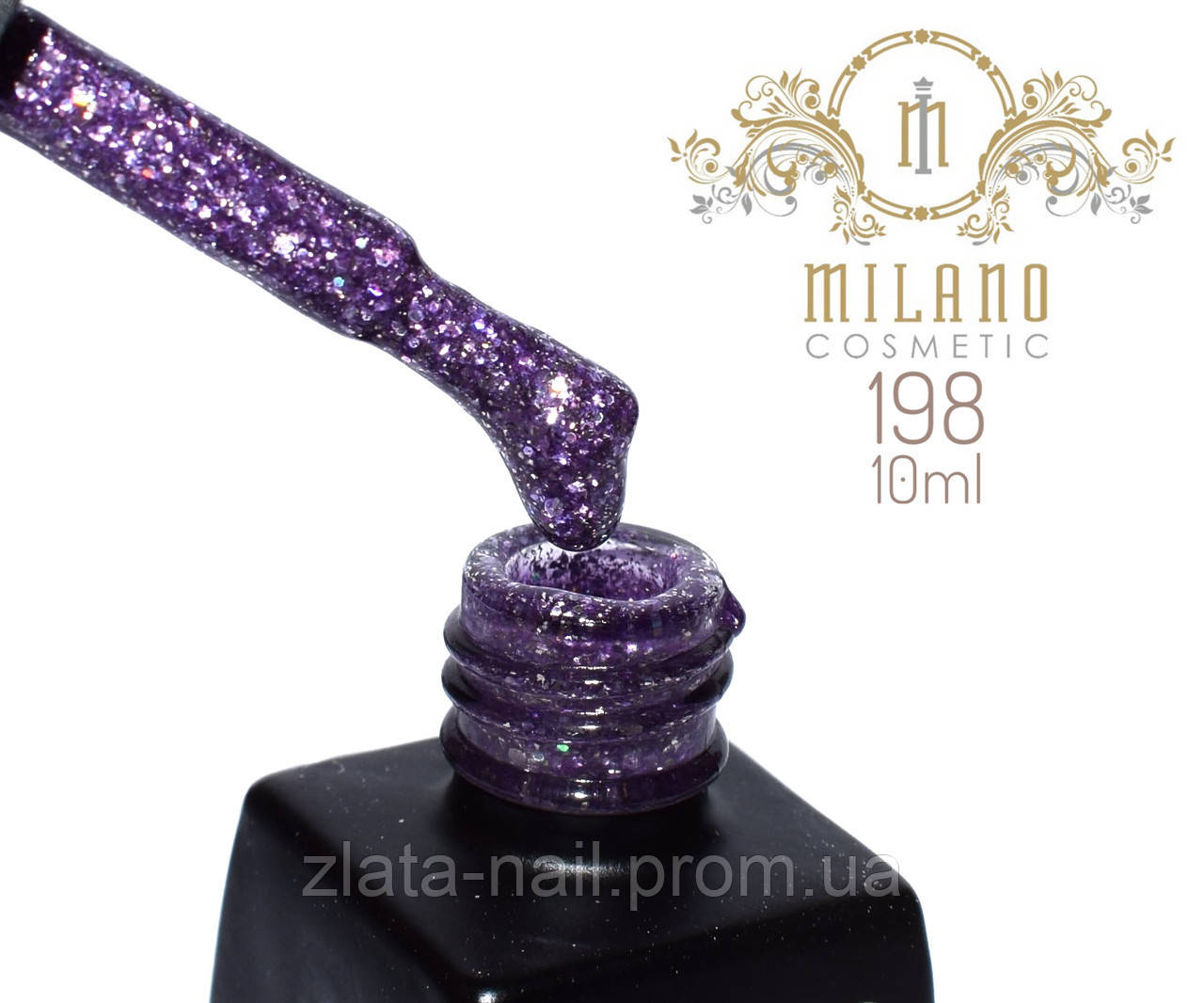 Гель лак Milano 10 ml № 198