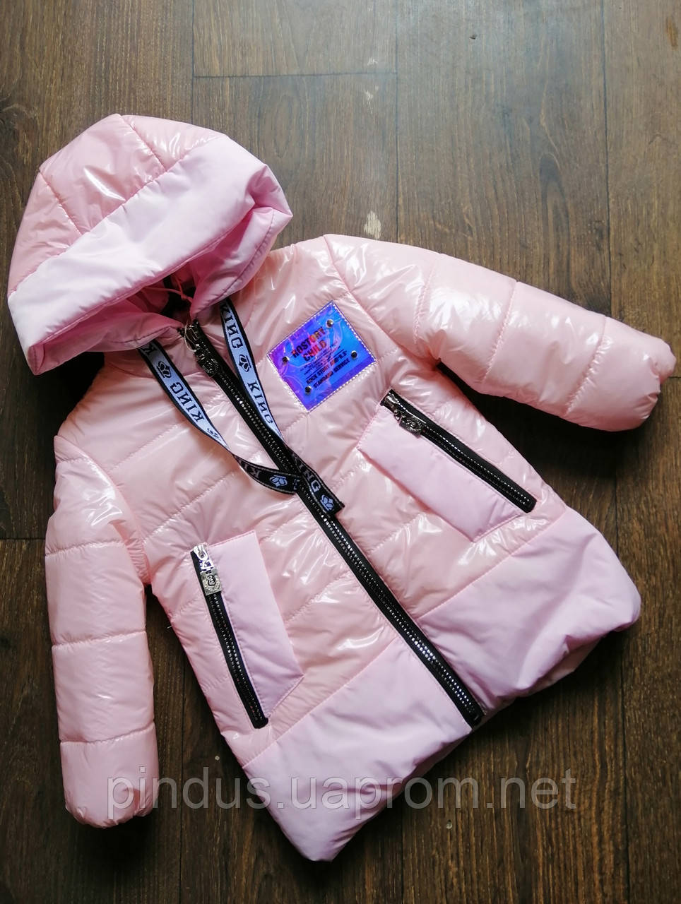 Модна курточка для дівчинки 104 110 демісезон Дитяча демісезонна куртка весна осінь