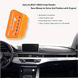 ДІАГНОСТИЧНИЙ АВТОСКАНЕР ELM327 AERMOTOR orange V1.5 Android PC Bluetooth 4.0, фото 3