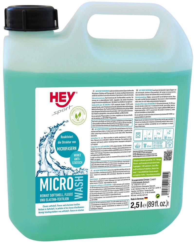 Засіб для прання мікроволокон Hey-MICRO Sport WASH 2,5 л. Засіб для прання HEY-Micro Sport Wash