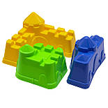 Пісочний набір - пасочки та лопатка, 4 шт, сітка, синій, пластик (DBS11026-3), фото 4