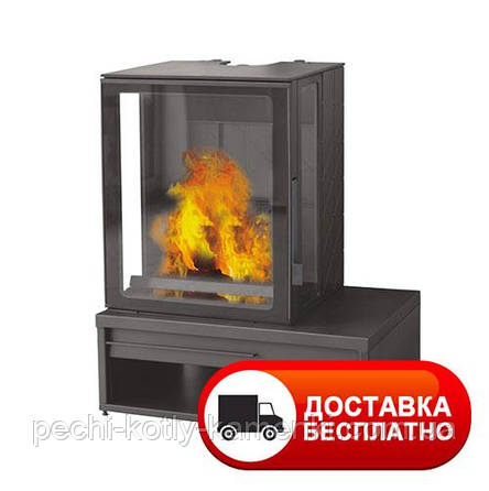 Опалювальна піч камін на дровах Plamen Eco Minimal 35, фото 1