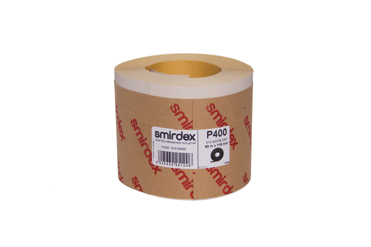 Наждачний папір Smirdex Р400 рулон білий 116 мм 25 м (Смірдекс)