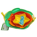 Пісочний набір - пасочки, 5 шт, 6-24 см, сітка, синій, пластик (DBS11028), фото 2