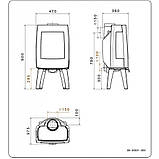 Чавунна піч DOVRE SENSE 103, фото 2