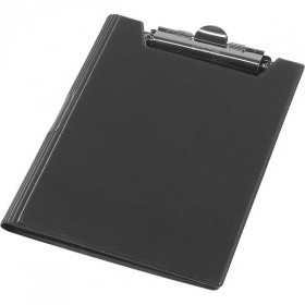 Папка-планшет А4 з притискачем чорна, PVC BUROMAX BM 3415-01 чорний