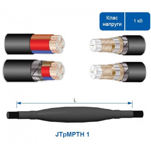 Кабельна муфта JTpMPTH 1 4/4 120-240 СМ зі з'єднання єднувачами