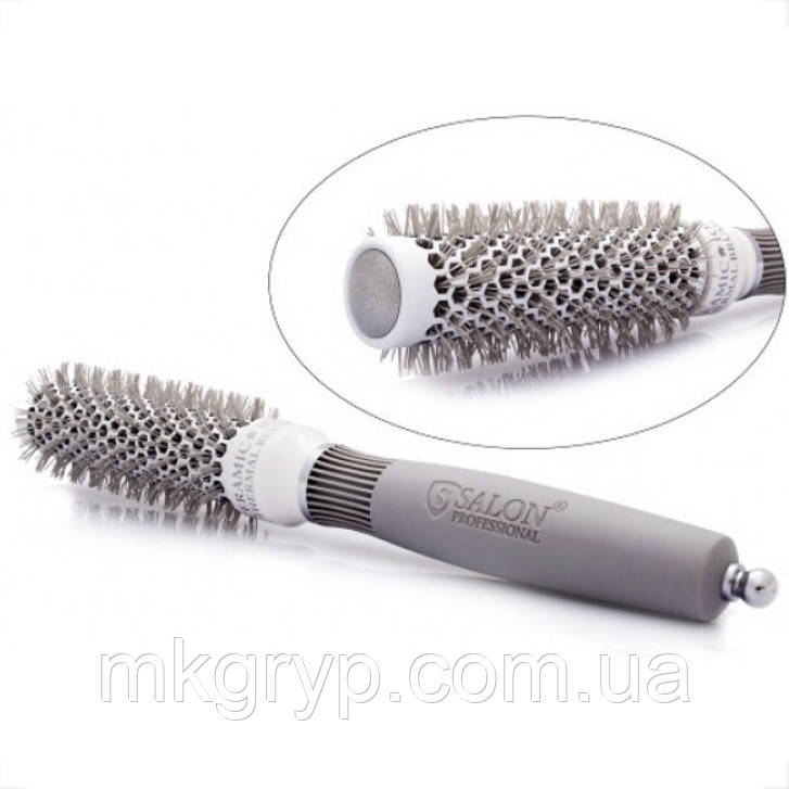 Брашинг для волосся Salon Professional Ceramic Ion Thermal Brush gray 20 mm