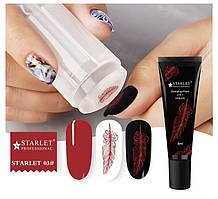 Гель-фарба для стемпінгу та малювання STARLET PROFESSIONAL, No3 (червона)