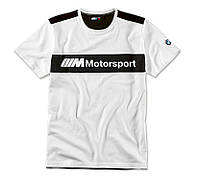 Оригинальная мужская футболка BMW Motorsport T-Shirt, Colour Block Design (Men, White / Black)