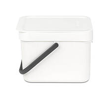 Відро для сміття Sort&Go Brabantia, 6 л, біле (109706)