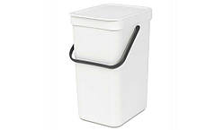 Відро для сміття Sort&Go Brabantia, 12 л, біле (109782)