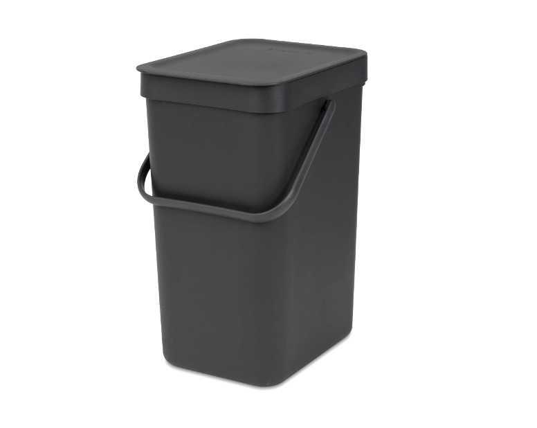 Відро для сміття Sort&Go Brabantia, 12 л, сіре (109805)