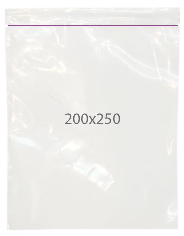 Пакети із замком zip 200х250, паковання — 100 шт.