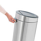 Бак для сміття Brabantia Touch Bin, об'єм 30 л, білий (115141), фото 8