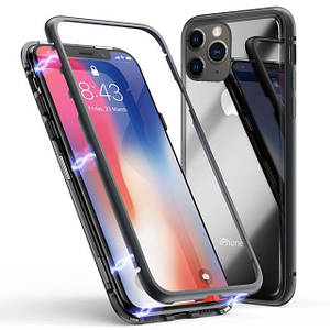 Чохол накладка xCase для iPhone 11 Magnetic Case прозорий чорний