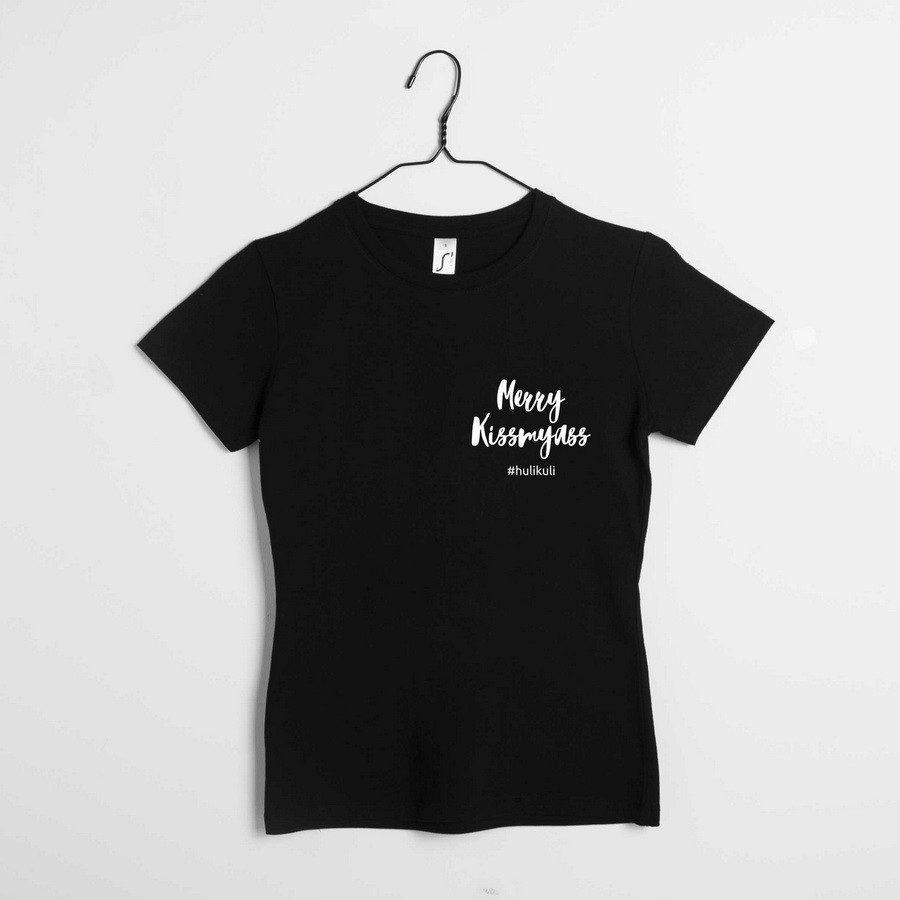Футболка жіноча "Merry Kissmyass"