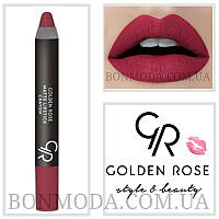 Матовая помада карандаш Golden Rose Matte Lipstick Crayon № 20