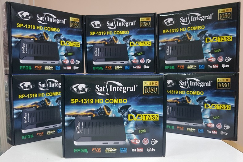 Комбінований Mpeg4 ресивер Sat-Integral SP-1319 HD Combo DVB-T2/S2