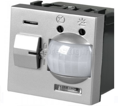 Датчик руху N2241 PL алюміній ZENIT ABB NIESSEN