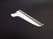 Полицетримач 30 см білий система «Вертикаль» Торгове обладнання