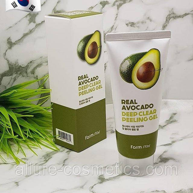 Пілінг-гель для обличчя з Авокадо FARM STAY Real Deep Clear Peeling Gel Avocado