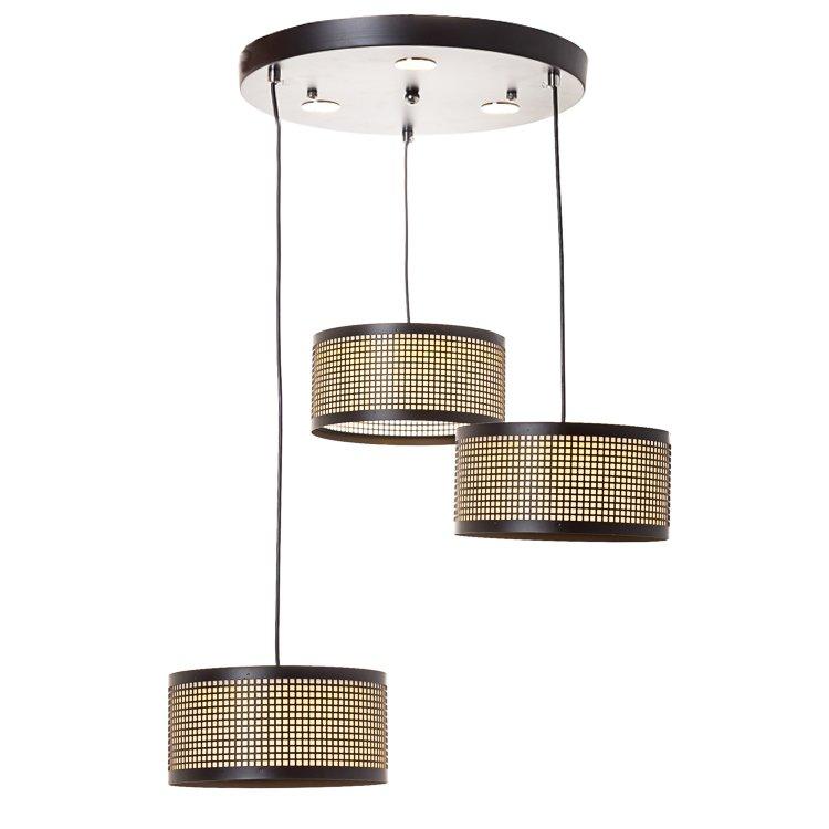 Люстра чорна із сіткою SLAVIA LED 90W FE010/3