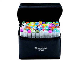 Маркери для скетчінга «Touchnew» 60 кольорів. Набір для анімації та дизайну