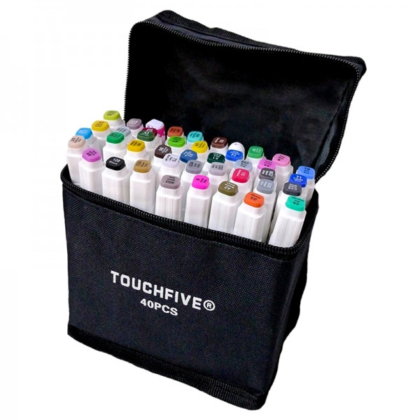 Маркери для скетчінга TOUCHFIVE 40 кольорів. Ландшафтний дизайн