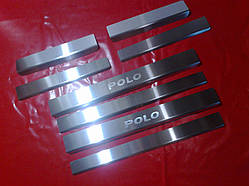 Накладки на пороги Volkswagen Polo 2010-2017