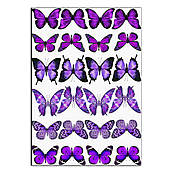 Метелики фіолетові вафельна картинка