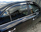 Вітровики, дефлектори вікон Hyundai Sonata/Хюндай Соната NF 2005-2011 (Autoclover/Корея), фото 6