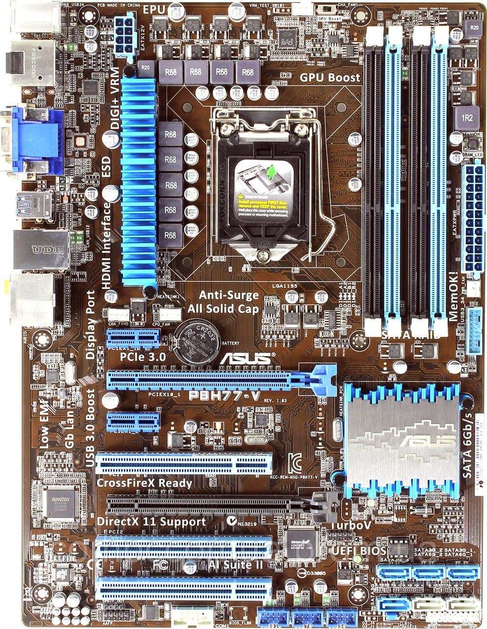 Asus P8H77-V (s1155, Intel H77, PCI-Ex16) - фото 1 - id-p1136361302