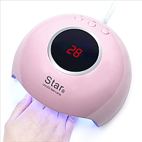 Лампа UV LED Star 6 с дисплеем для сушки гель лака, 24 w, USB