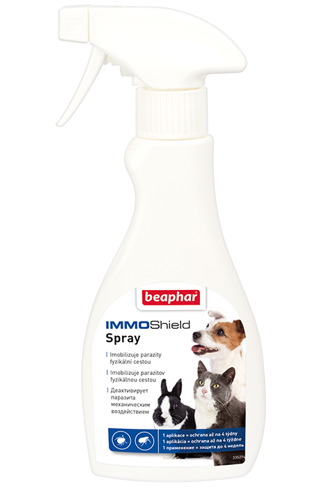 Спрей від бліх та кліщів для кішок собак та гризунів Beaphar IMMO Shield Spray 250 мл, фото 1
