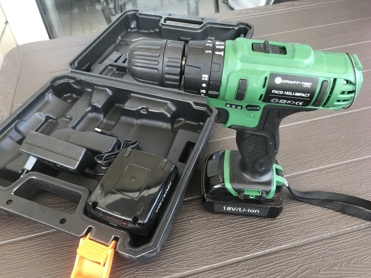 Шуруповерт ударний Craft-tec PXCD-18-2Li-impact
