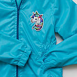 Вітрівка дитяча для дівчинки на підкладці SmileTime Little Pony, бірюзова, фото 3