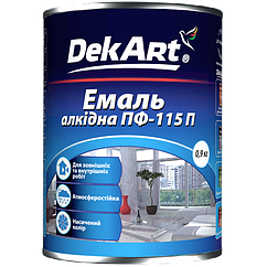 Емаль алкідна DekArt ПФ-115П Біла 0.9кг