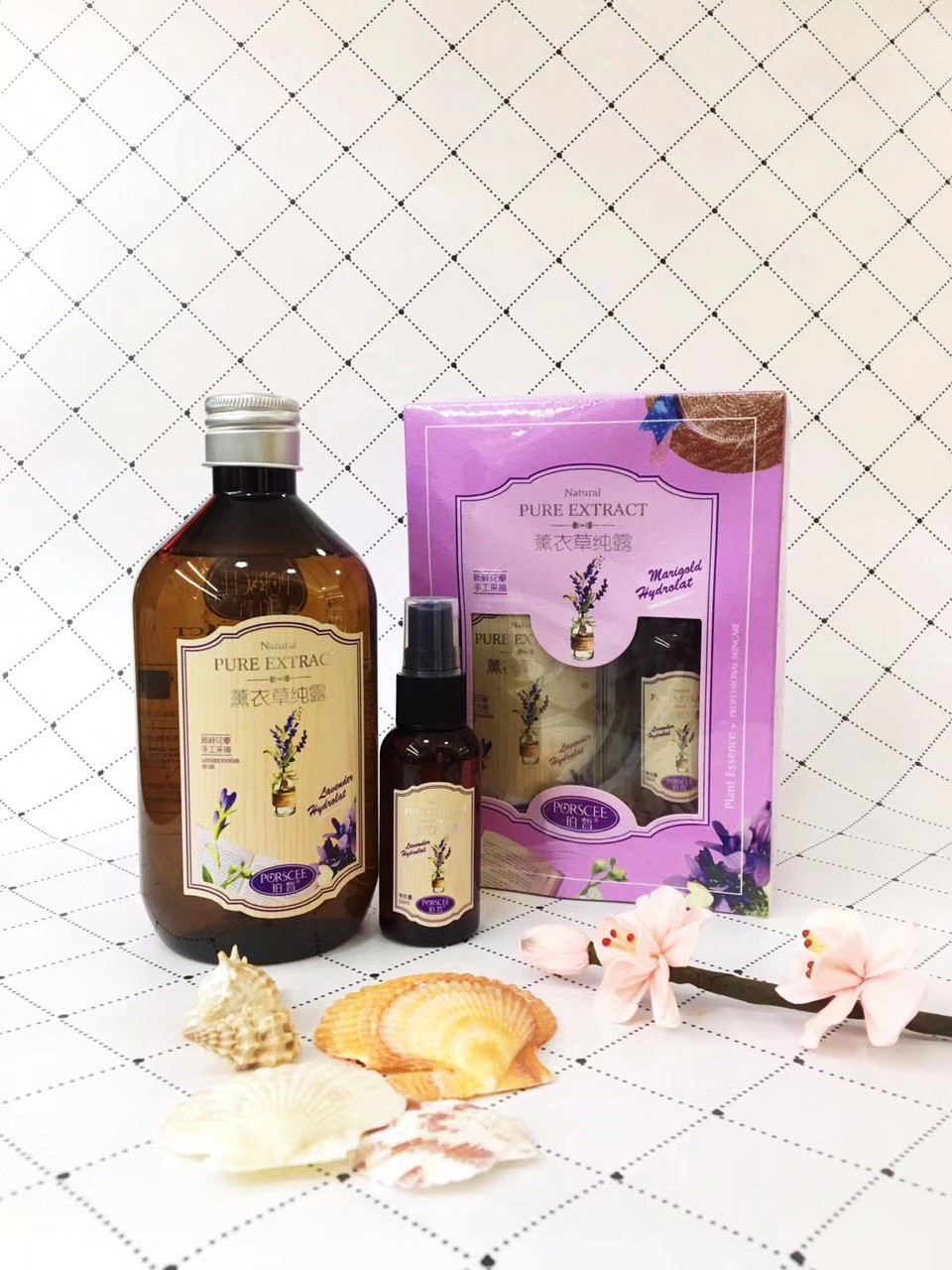 Натуральний зволожувальний лавандовий тонер для обличчя Lavender Moisten Toner 500 мл