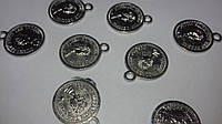 Монетки для декора / монетки для костюма восточных танцев / 1,2 см / серебро