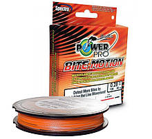 Шнур Power Pro Bite Motion 150м Orange/Black 0,06 мм 3кг