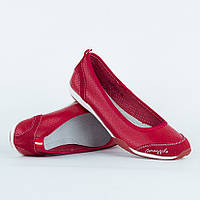 Мокасины красные Allshoes 10089-D20