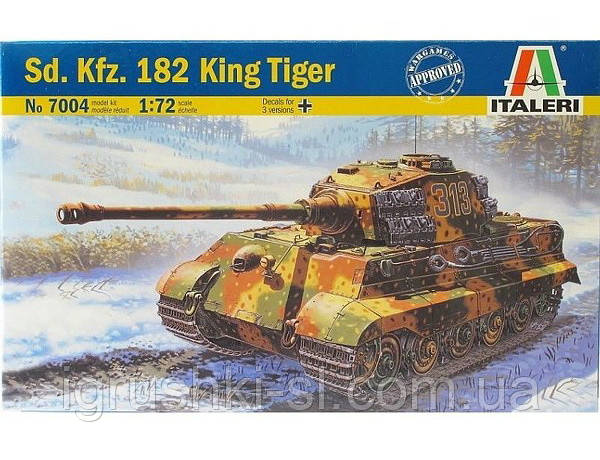 Збірна модель Italeri (1:72) Танк Королівський Тигр