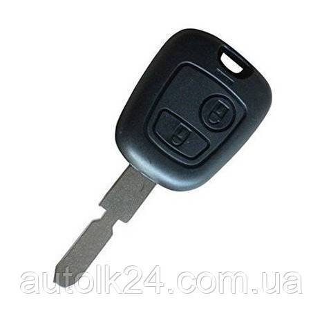 Заготівля ключа для Peugeot 407 107 205 206 207 307 406 2 кнопки лезо NE78