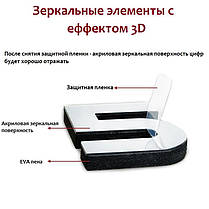 Wall 3D годинник DIY DIY від 50 до 70 см чорного (Zh534-B), фото 2
