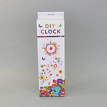 Годинник настінний 3D-наклейки DIY CLOCK сріблястий від 50 до 70 см (ZH521-S), фото 2