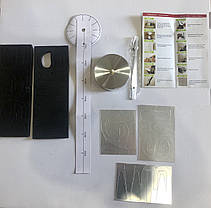Годинник настінний 3D-наклейки DIY CLOCK сріблястий від 50 до 70 см (ZH521-S), фото 2