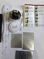 Годинник настінний 3D-наклейки DIY CLOCK сріблястий від 50 до 70 см (ZH521-S), фото 3