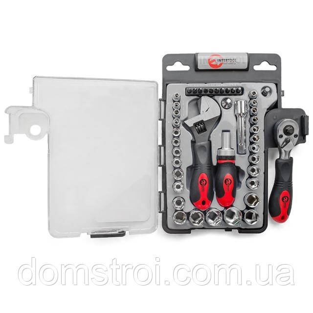 Набір інструменту 43 од., 3/8" & 1/4", Cr-V INTERTOOL ET-6003